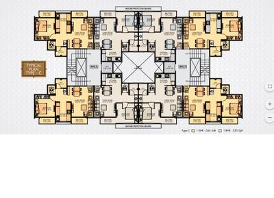 Floor Plan Image of 550 Sq.ft 1 BHK Apartment / Flat for sale in Satpati Mumbai for Rs. 2310000