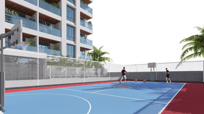 Image of 1049 Sq.ft 2 BHK Apartment / Flat for sale in Gulmohar Esteban, Mundhwa, Pune for Rs. 11100000