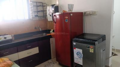 Kitchen Image of 550 Sq.ft 1 BHK Apartment / Flat for rent in Magarpatta Heliconia, Hadapsar Pune for Rs. 28000