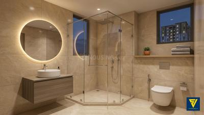 Bathroom Image of 1234 Sq.ft 3 BHK Apartment / Flat for sale in Bhawani Inara, New Town Kolkata for Rs. 16000000