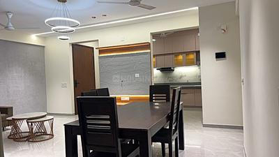Living Room Image of 2300 Sq.ft 3 BHK Apartment / Flat for rent in Pramukh Omkar Rivanta 1, Randesan Gandhinagar for Rs. 45000