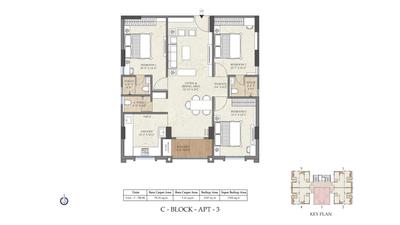 Image of 2047 Sq.ft 3 BHK Apartment / Flat for sale in Balicha, Udaipur for Rs. 12499999