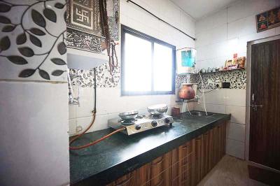 Kitchen Image of 630 Sq.ft 1 BHK Apartment / Flat for sale in Shivanand Apartment, Ghatlodiya Ahmedabad for Rs. 4100000