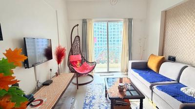 Hall Image of 650 Sq.ft 1 BHK Apartment / Flat for rent in Amanora Park Town Pune for Rs. 29000