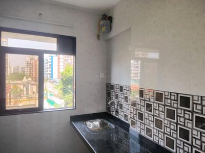Kitchen Image of 480 Sq.ft 1 BHK Apartment / Flat for rent in Paradigm Pushpanjali Residency Phase III, Thane West Thane for Rs. 17400