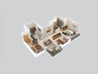 Image of 950 Sq.ft 2 BHK Apartment / Flat for sale in Kiwale, Pune for Rs. 5800000