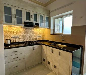 Kitchen Image of 750 Sq.ft 1 BHK Apartment / Flat for rent in Mapusa Goa for Rs. 40000