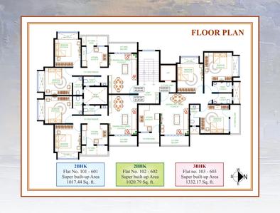 Image of 1020 Sq.ft 2 BHK Apartment / Flat for sale in Manish Nagar, Nagpur for Rs. 4800000