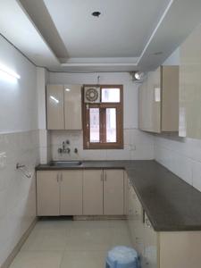 Kitchen Image of 1250 Sq.ft 3 BHK Builder Floor for rent in Bali Nagar New Delhi for Rs. 40000
