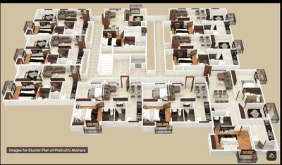 Image of 759 Sq.ft 2 BHK Apartment / Flat for sale in Prakruthi Akshara, R.K. Hegde Nagar, Bengaluru for Rs. 6700000