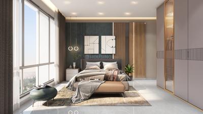 Bedroom Image of 1633 Sq.ft 3 BHK Apartment / Flat for sale in Cristallo The Arista, Pimple Nilakh Pune for Rs. 17500000