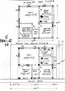 Floor Plan Image of 1980 Sq.ft 3 BHK Independent House for sale in Medchal Secunderabad for Rs. 7800000