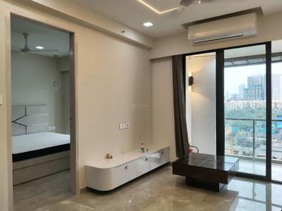 Living Room Image of 590 Sq.ft 1 BHK Apartment / Flat for rent in Satyam Springs, Chembur Mumbai for Rs. 65000