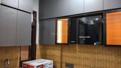 Kitchen Image of 500 Sq.ft 1 BHK Builder Floor for rent in Patel Nagar Gurgaon for Rs. 31000