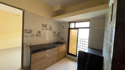 Kitchen Image of 660 Sq.ft 1 BHK Apartment / Flat for rent in Frenny Platinum Tower, Vasai East Vasai for Rs. 10000