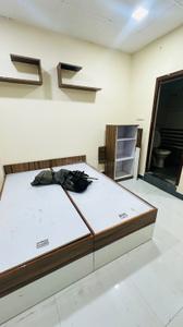 Bedroom Image of 650 Sq.ft 1 RK Builder Floor for rent in Indra Puri Colony Indore for Rs. 7000