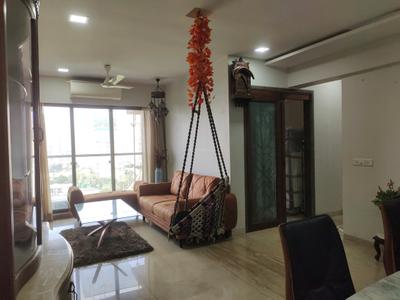 Living Room Image of 1350 Sq.ft 3 BHK Apartment / Flat for rent in Neminath Luxeria, Andheri West Mumbai for Rs. 150000