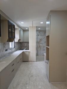 Kitchen Image of 1250 Sq.ft 3 BHK Builder Floor for rent in Ashok Vihar New Delhi for Rs. 46000