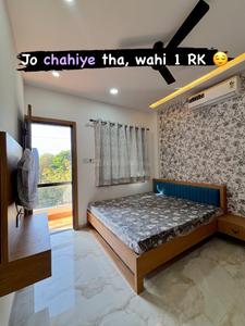 Bedroom Image of 950 Sq.ft 1 BHK Builder Floor for rent in Scheme 78 Indore for Rs. 19000