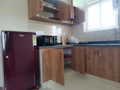 Kitchen Image of 450 Sq.ft 1 BHK Independent House for rent in Nagavara Bengaluru for Rs. 26000