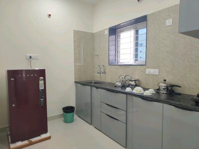 Kitchen Image of 850 Sq.ft 1 BHK Apartment / Flat for rent in Gachibowli Hyderabad for Rs. 30500