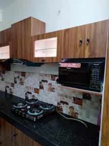 Kitchen Image of 1260 Sq.ft 1 RK Builder Floor for rent in Gomti Nagar Lucknow for Rs. 12000