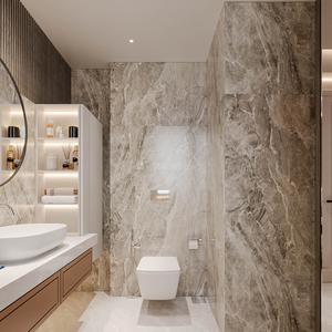 Bathroom Image of 3600 Sq.ft 4 BHK Apartment / Flat for sale in Avadh Habitat, Dumas Surat for Rs. 17200000
