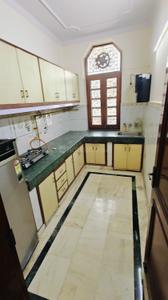 Kitchen Image of 1200 Sq.ft 3 BHK Builder Floor for rent in Swaraj Homes RWA Sant Nagar, Sant Nagar New Delhi for Rs. 60000