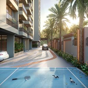 Image of 2205 Sq.ft 3 BHK Apartment / Flat for sale in Kesari Hilltown Lavish, Raysan, Gandhinagar for Rs. 9800000