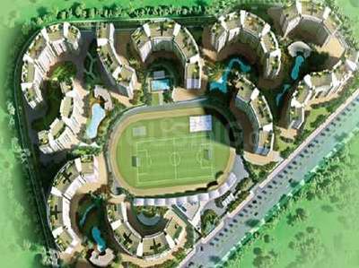 Image of 1850 Sq.ft 3 BHK Apartment / Flat for rent in Adani The Meadows, Shantigram, Ahmedabad for Rs. 33000