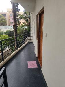 Balcony Image of 600 Sq.ft 1 BHK Builder Floor for rent in HSR Layout Bengaluru for Rs. 27000