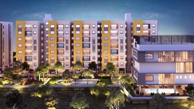 Image of 903 Sq.ft 2 BHK Apartment / Flat for sale in S And P Courtyard, Mogappair, Chennai for Rs. 6900000