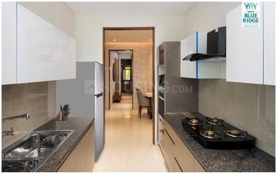 Kitchen Image of 1721 Sq.ft 3 BHK Apartment / Flat for sale in Motiaz Blue Ridge, Peer Muchalla Zirakpur for Rs. 11500000