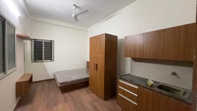 Bedroom Image of 350 Sq.ft 1 RK Studio for rent in Jakhya Indore for Rs. 14500