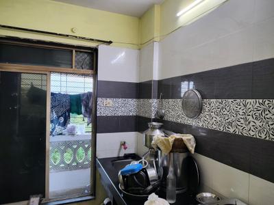 Kitchen Image of 520 Sq.ft 1 BHK Apartment / Flat for rent in DSS Mahavir Kalpavruksha, Kasarvadavali Thane for Rs. 17528