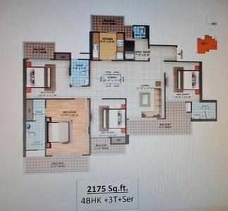 Image of 2175 Sq.ft 4 BHK Apartment / Flat for sale in Amrapali Crystal Homes Phase 1, Sector 76, Noida for Rs. 26000000