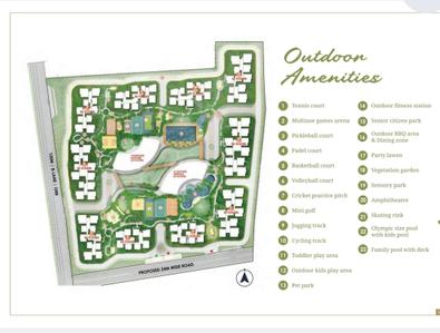 Image of 1875 Sq.ft 3 BHK Apartment / Flat for sale in Prestige Golden Grove, Tellapur, Sangareddy for Rs. 18000000