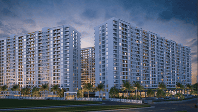 Image of 1344 Sq.ft 3 BHK Apartment / Flat for sale in K Town, Kiwale, Pune for Rs. 10222222