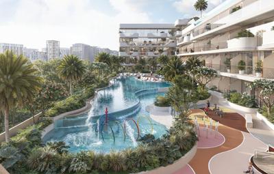 Building Image of 387 Sq.ft 1 RK Apartment / Flat for sale in Jumeirah Village Dubai for Rs. 17845845