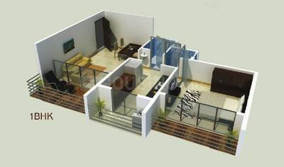 Floor Plan Image of 625 Sq.ft 1 BHK Apartment / Flat for sale in Asangaon Thane for Rs. 2500000