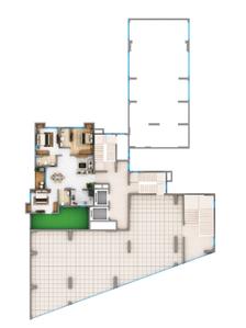 Floor Plan Image of 1676 Sq.ft 4 BHK Apartment / Flat for sale in Shree Miraya, New Town Kolkata for Rs. 16200000