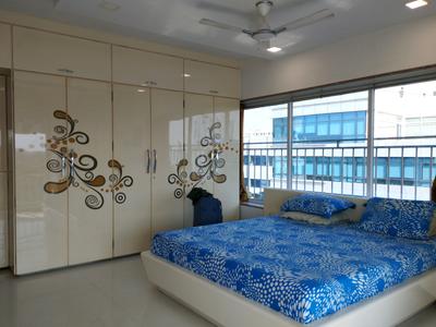 Bedroom Image of 1200 Sq.ft 3 BHK Apartment / Flat for rent in Vile Parle East Mumbai for Rs. 140000