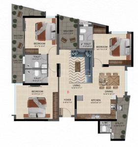 Image of 2330 Sq.ft 3 BHK Apartment / Flat for sale in Nungambakkam, Chennai for Rs. 69700000