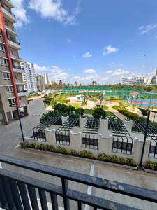 Balcony Image of 1320 Sq.ft 3 BHK Apartment / Flat for rent in Ramky One Karnival, Electronic City Bengaluru for Rs. 45000