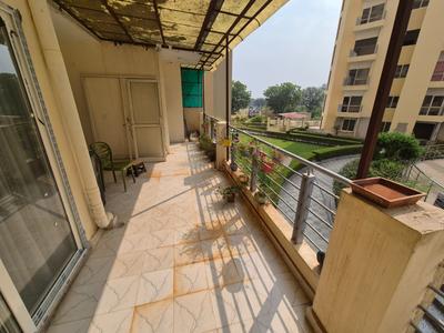 Balcony Image of 842 Sq.ft 2 BHK Apartment / Flat for rent in Wish Uma Aangan, Hasampura Jaipur for Rs. 18000