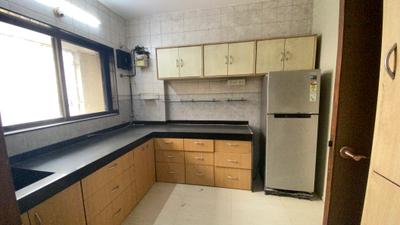 Kitchen Image of 1550 Sq.ft 3 BHK Apartment / Flat for rent in Samarth Aangan, Andheri West Mumbai for Rs. 170000