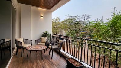 Balcony Image of 1500 Sq.ft 3 BHK Apartment / Flat for rent in Anjuna Goa for Rs. 125000