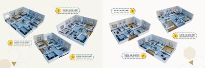 Floor Plan Image of 1094 Sq.ft 2 BHK Apartment / Flat for sale in Phulnakhara Cuttack for Rs. 6070000