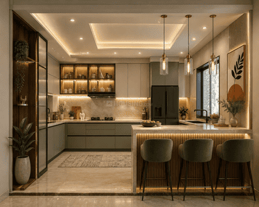 Kitchen Image of 2300 Sq.ft 3 BHK Builder Floor for sale in Sector 99 Gurgaon for Rs. 35000000