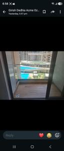 Balcony Image of 960 Sq.ft 2 BHK Apartment / Flat for rent in Raymond Realty Ten X Era, Thane West Thane for Rs. 47000